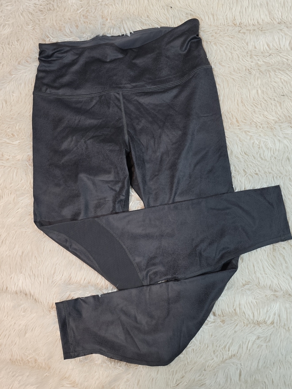 CRZ YOGA Dark Gray Performance Leggings Size 8/10 NWT
